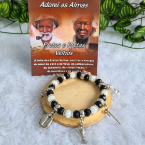 Pulseira Preto e Preta Velha Adorai as Almas
