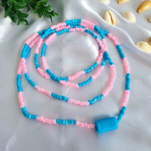 Guia Rosa e Azul Claro Miçangão c/ Firma