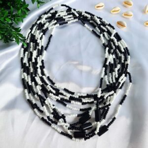 Guia Preta e Branca Miçangão c/ Firma - Imagem 2