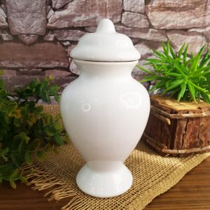 Quartinha de louça Branca 20cm - sem alça 04