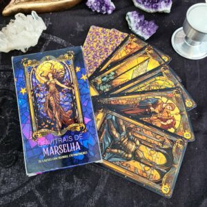 Tarô Os Vitrais de Marselha 78 Cartas