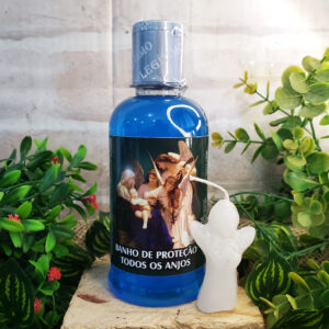 Banho de Proteção de Todos os Anjos + Vela Anjo - Banho Líquido