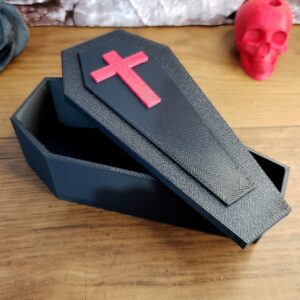 Caixão de Fibra PLA - Preto - Imagem 2