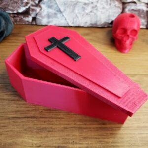 Caixão de Fibra PLA - Vermelho - Imagem 2