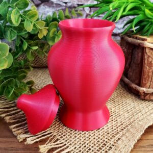 Quartinha de Fibra PLA - Vermelho 12cm - Sem Alça - Imagem 2