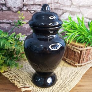 Quartinha de louça Preta 20cm - sem alça 04