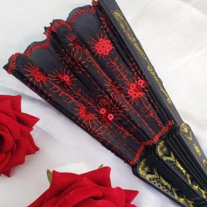 Leque - Preto e Vermelho - Imagem 3