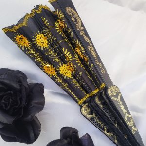Leque - Preto e Dourado - Imagem 3