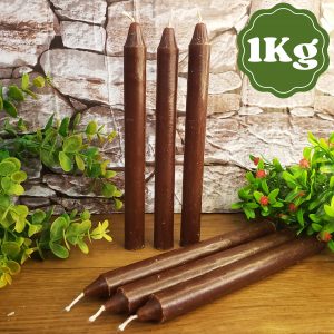 Vela Palito Marrom 1kg - Imagem 1