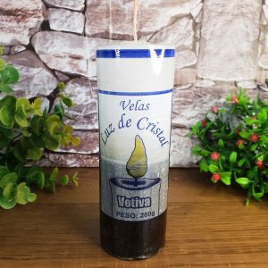 Vela Votiva Branca e Preta