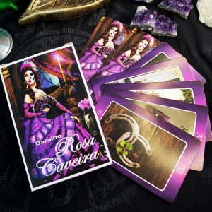 Baralho Rosa Caveira 36 Cartas - Magia da Flor